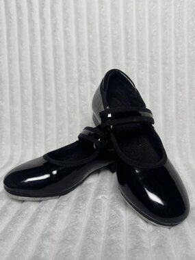 Tap Shoes Black Easy Strap slip on Mary Jane Dance Shoes No‎ Brand Size 12C